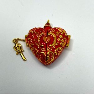Vintage 2004 Miniature heart charm ornament